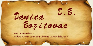 Danica Bozitovac vizit kartica